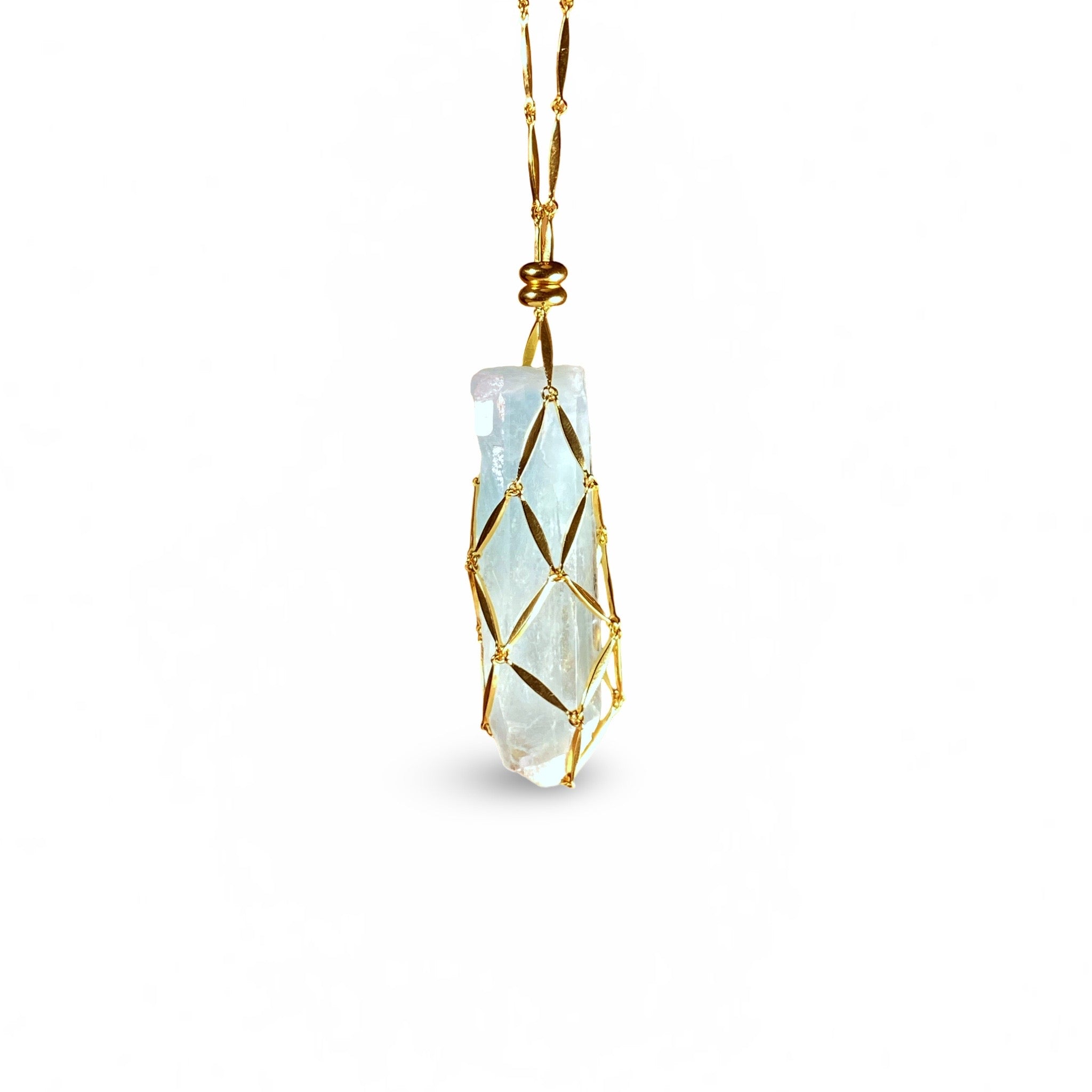 AQUAMARINE SIGNATURE ELO NECKLACE - Hey Babe LA