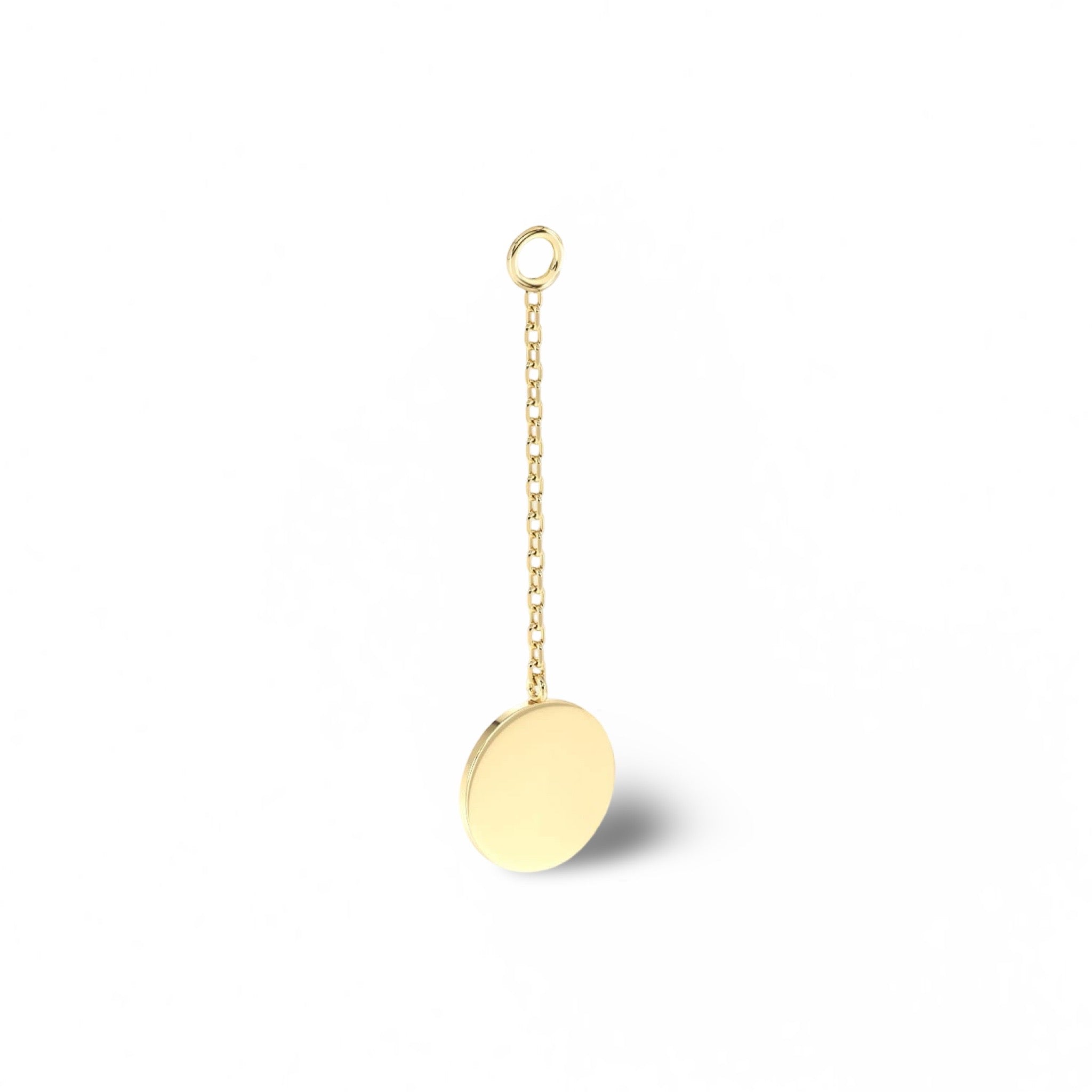 👯‍♀️ DANGLY ENGRAVABLE COIN MODULAR CHARM - Hey Babe LA