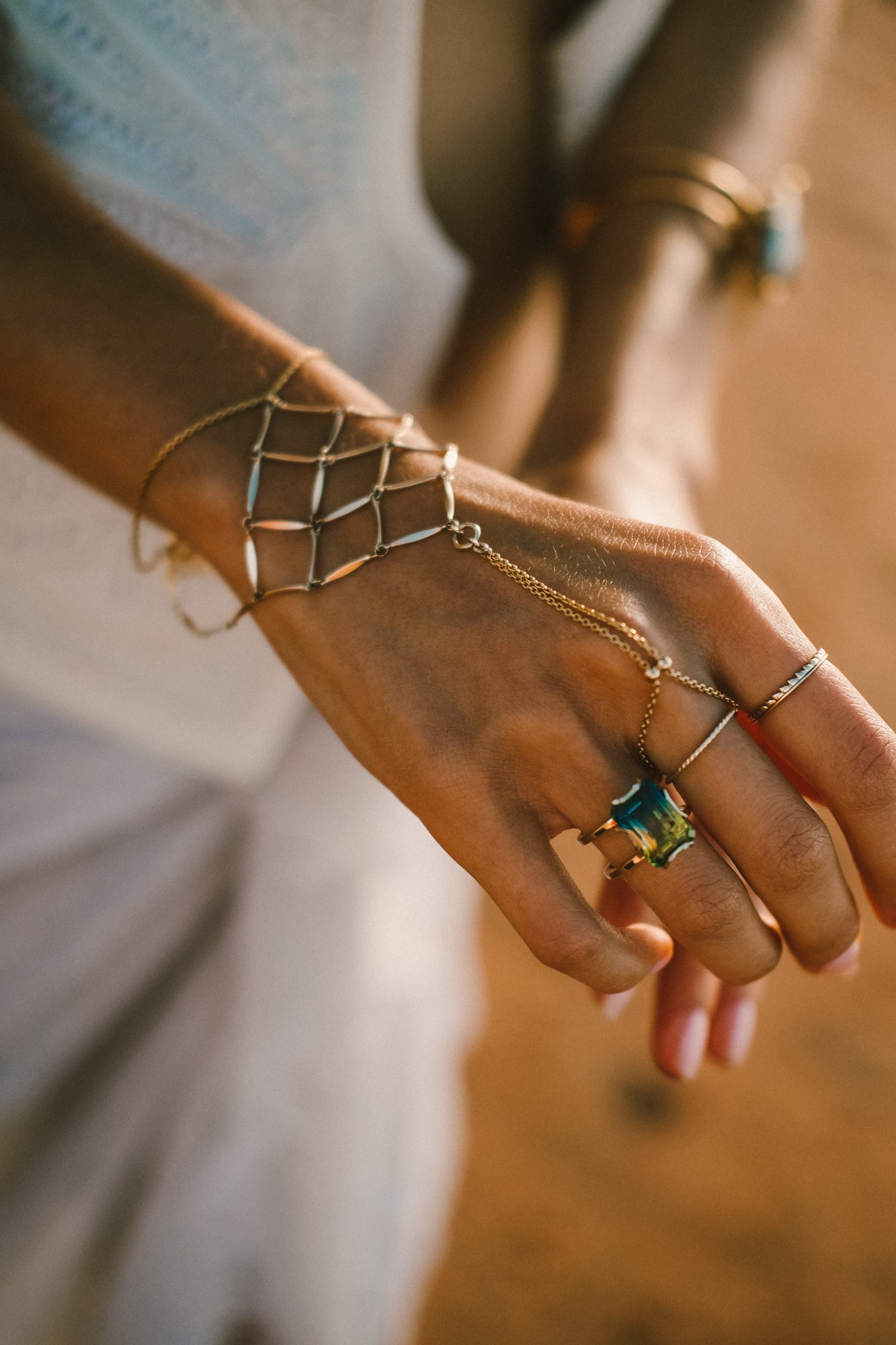 🪐DIVINE HEART: FEMININE + MASCULINE HEART CHAKRA UNITY RING - Hey Babe LA