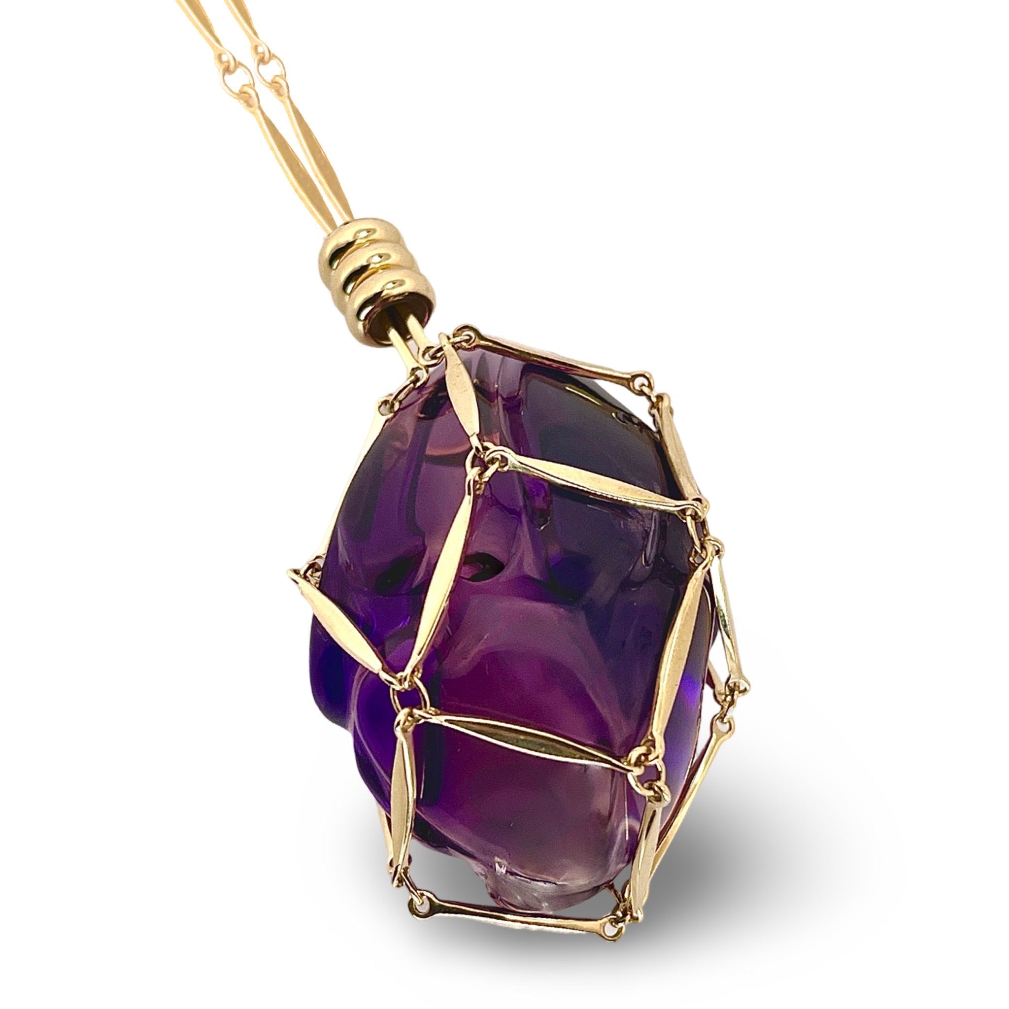 ⛰️ HEART OF THE MOUNTAIN ELO AMETHYST NECKLACE - Hey Babe LA