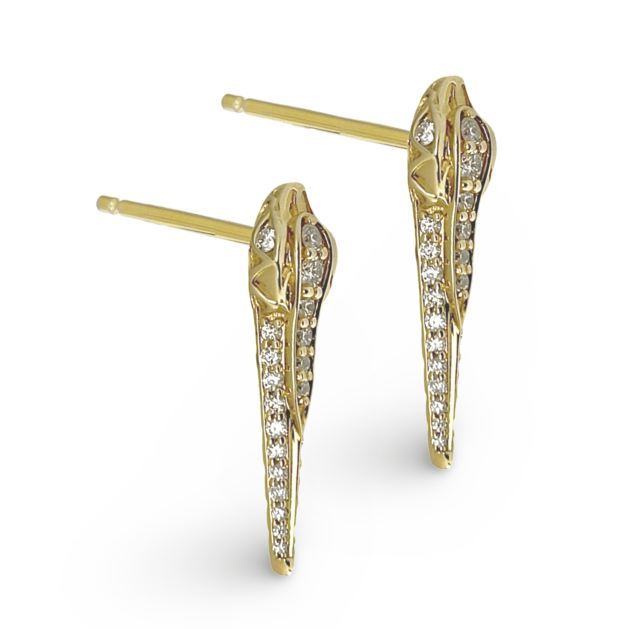 KUNDALINI DOUBLE RISING LARGE STUDS - Hey Babe LA