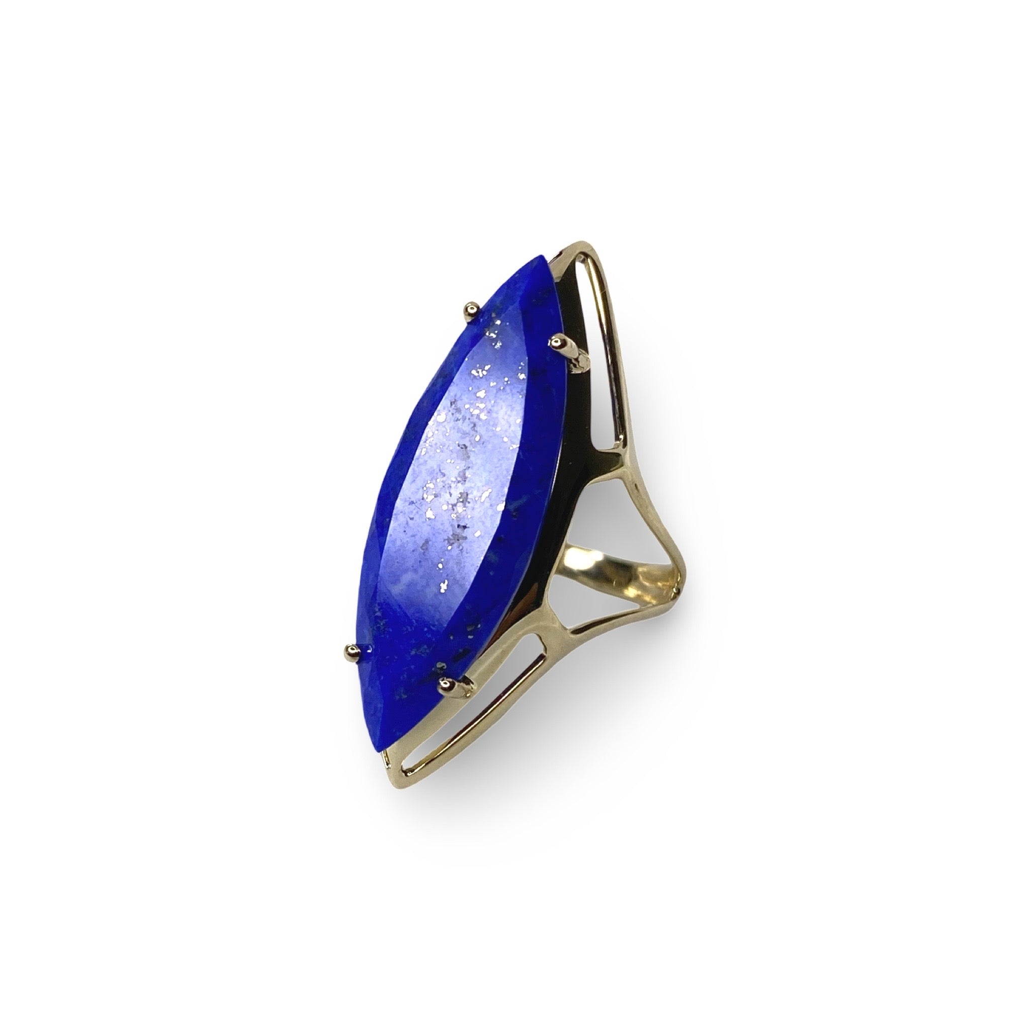 🪐 LAPIS LAZULI VESICA RING - Hey Babe LA