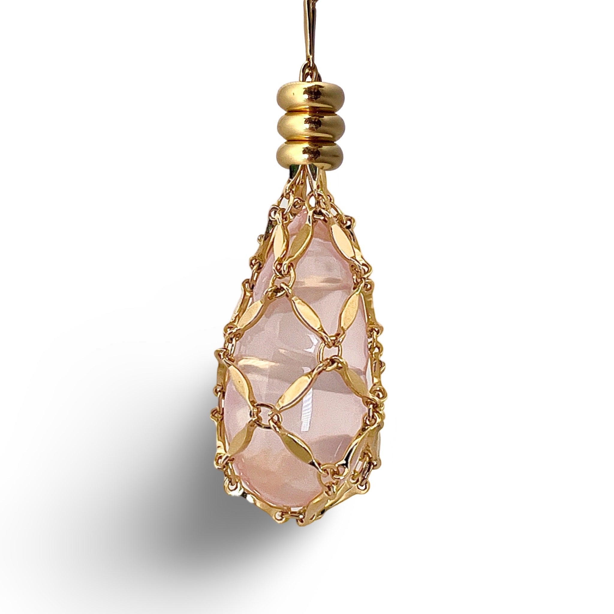 ⛰️ PETITE ELO ROSE QUARTZ NECKLACE - Hey Babe LA