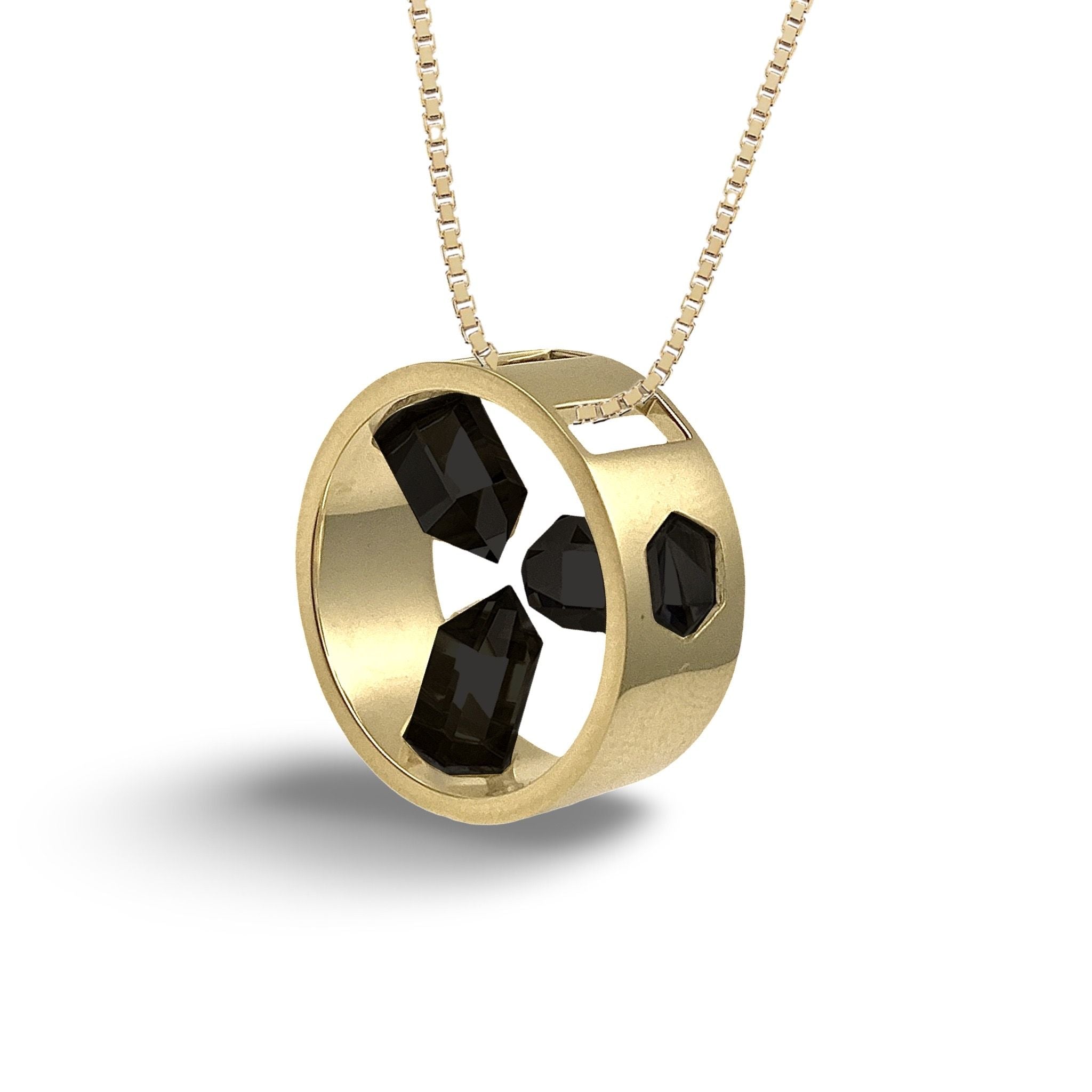 👑 PORTAL - 3 POINT PENDANT IN BLACK ONYX - Hey Babe LA