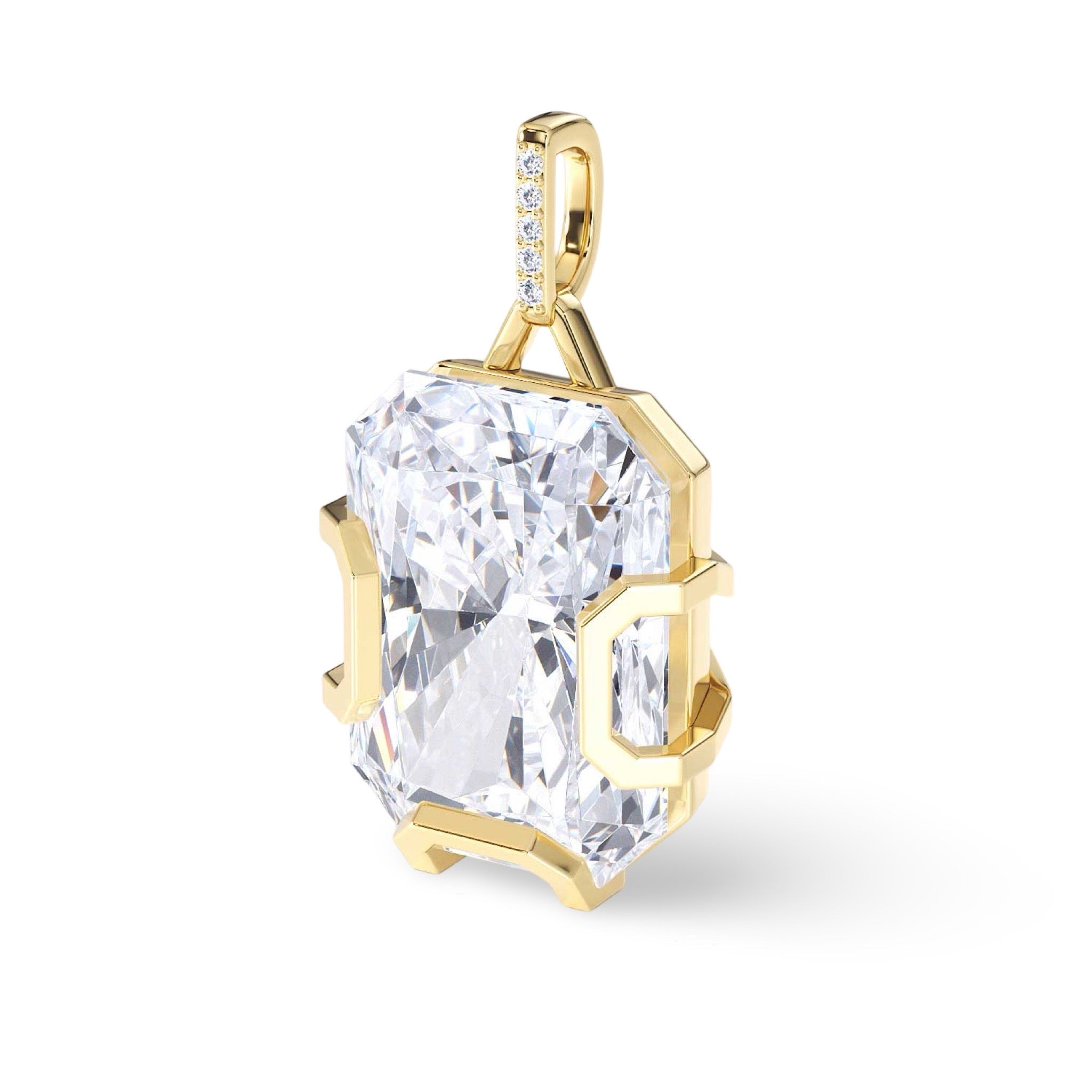 RADIANT EMERALD MOISSANITE PENDANT - Hey Babe LA