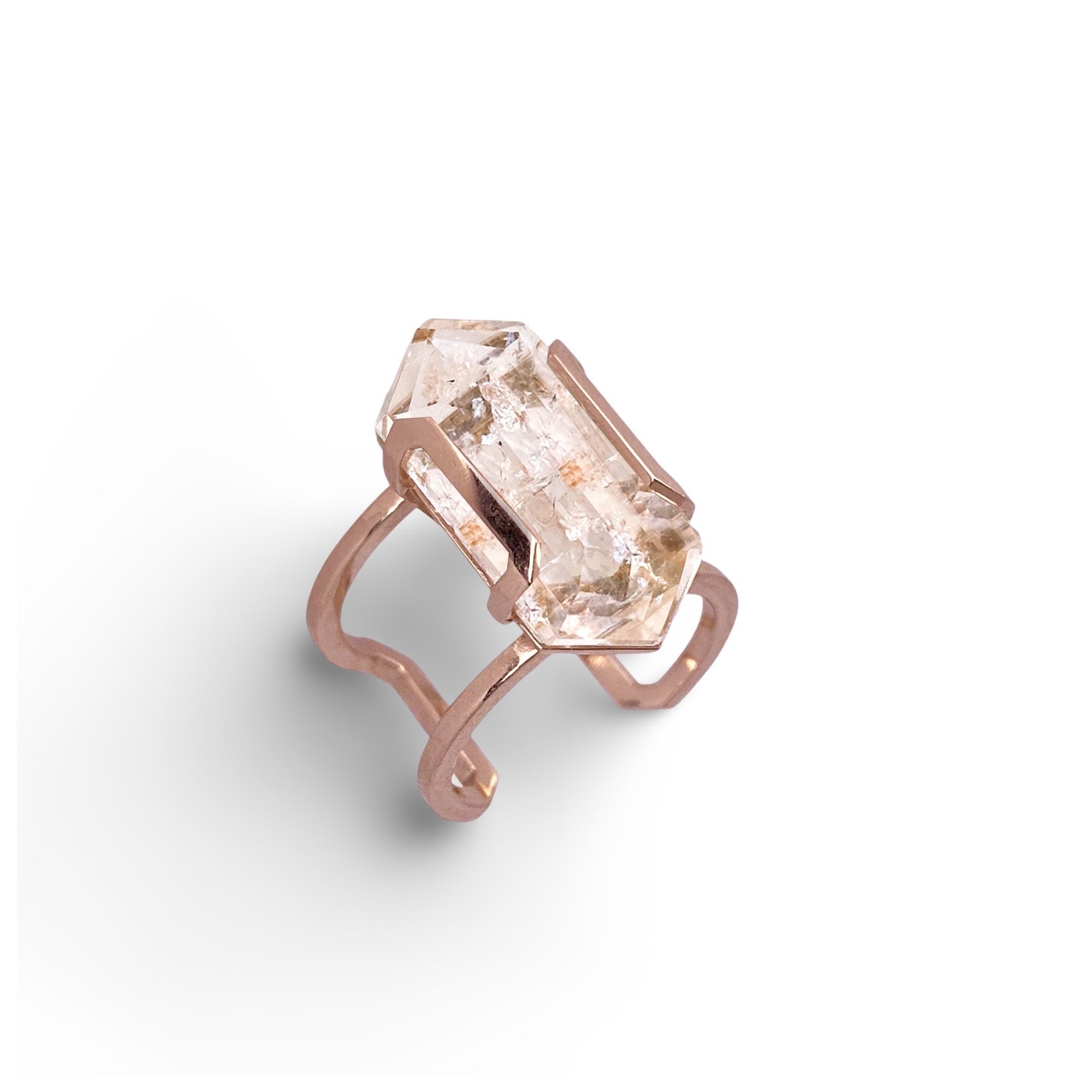 🪐 RUTILATED TOPAZ RING - Hey Babe LA