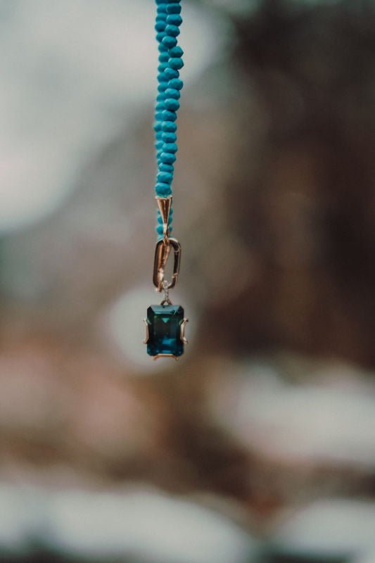 🪐 THIRD EYE + CROWN OMBRÉ QUARTZ UNITY PENDANT - Hey Babe LA