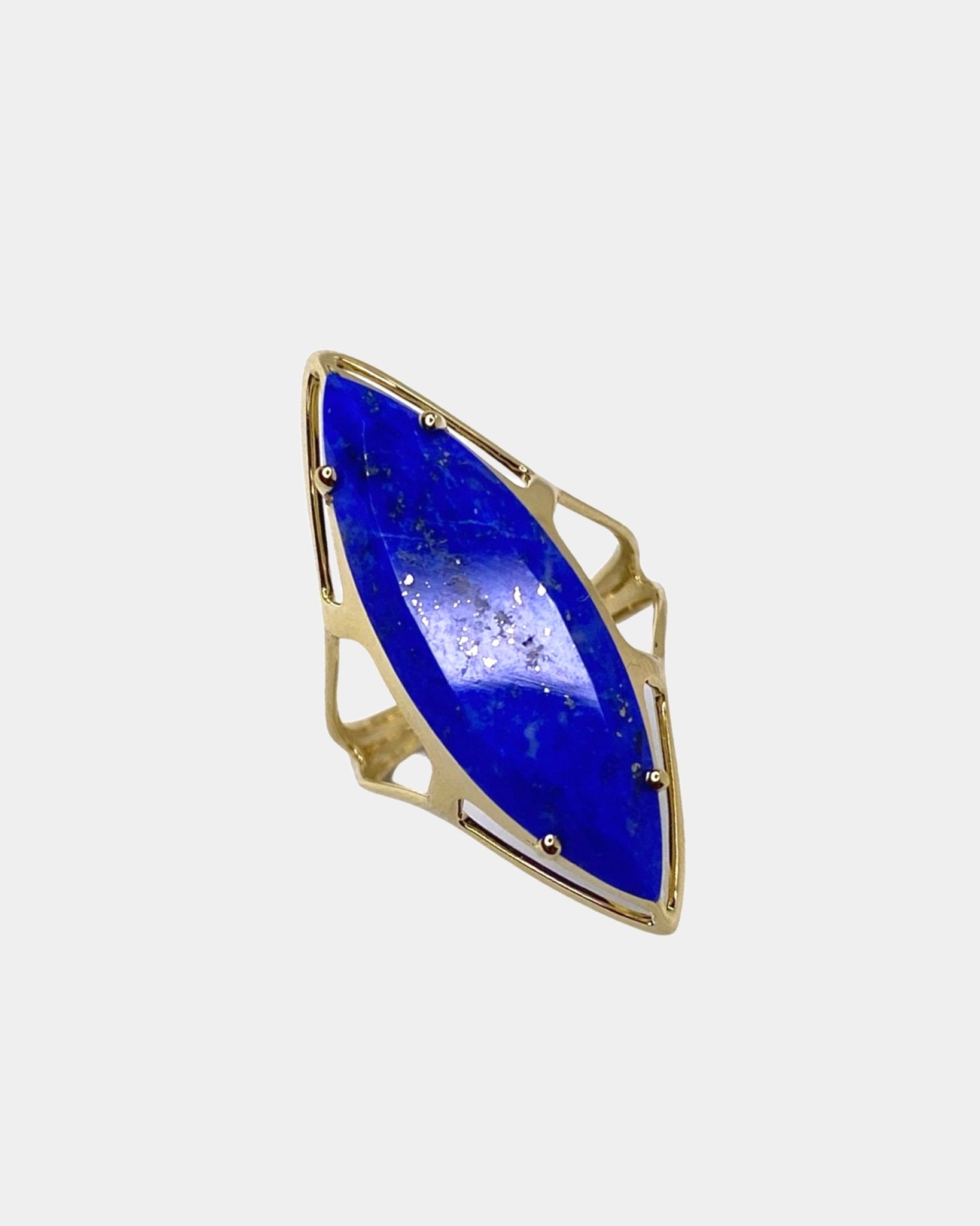 🪐 LAPIS LAZULI VESICA RING - Hey Babe LA