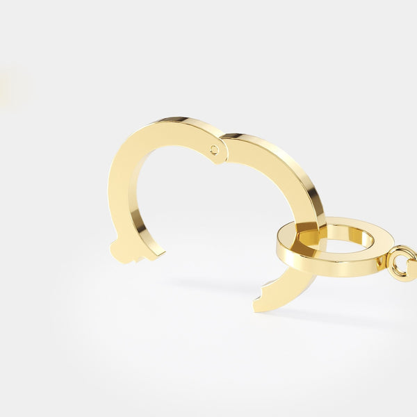 🌟 MODULAR ROUND LOCK + EAR CUFF - Hey Babe LA